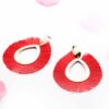 Gerbera Daisies- large oval shape tassel statement earrings - My Roial Ears LTD