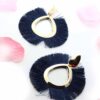 Gerbera Daisies- large oval shape tassel statement earrings - My Roial Ears LTD