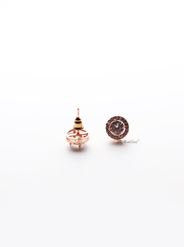 Beverly P- rose gold stud - My Roial Ears LTD