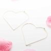 Mimosa- lightweight heart shape hoop earrings - My Roial Ears LTD
