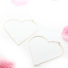 Mimosa- lightweight heart shape hoop earrings - My Roial Ears LTD