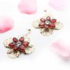 Orchid -floral lace statement earrings - My Roial Ears LTD