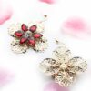 Orchid -floral lace statement earrings - My Roial Ears LTD