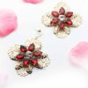 Orchid -floral lace statement earrings - My Roial Ears LTD