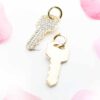 Peach Blossom- key crystal earrings - My Roial Ears LTD