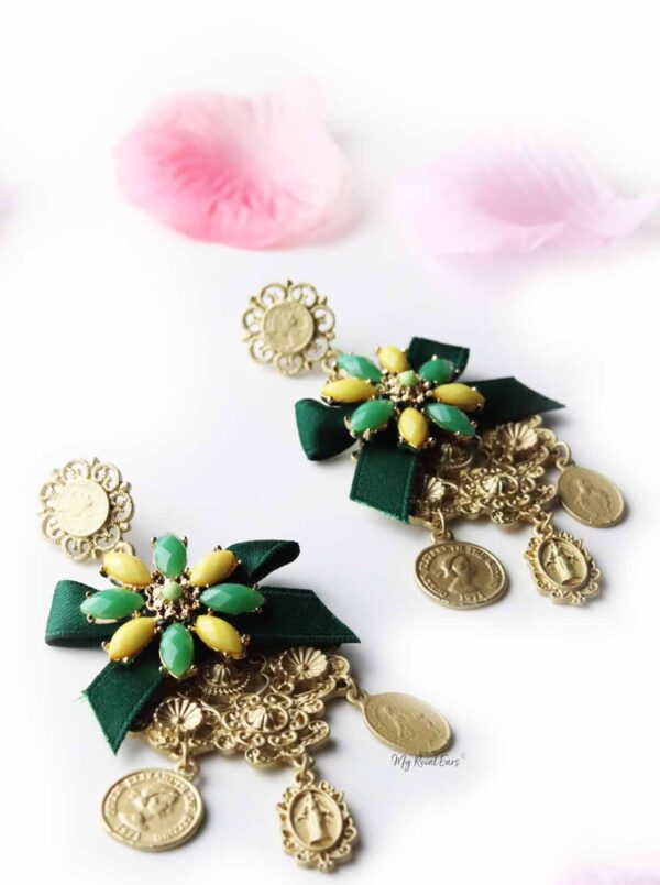 Petunia- runway baroque statement earrings - My Roial Ears LTD