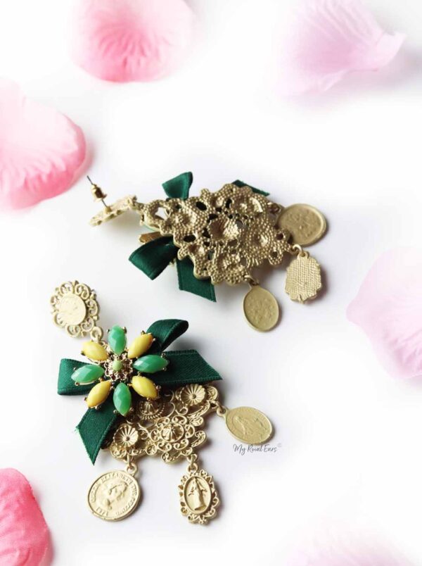 Petunia- runway baroque statement earrings - My Roial Ears LTD