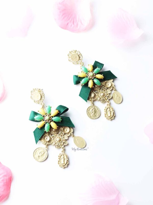 Petunia- runway baroque statement earrings - My Roial Ears LTD
