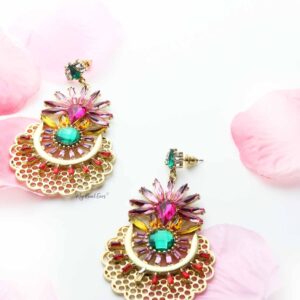 Rhododendron- pretty fairytale embellished earrings - My Roial Ears LTD