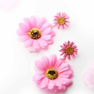 Rosemary Pink-Sweet summer beach flower earrings - My Roial Ears LTD