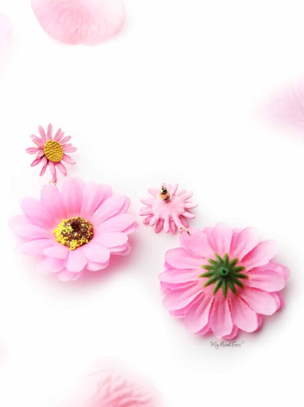 Rosemary Pink-Sweet summer beach flower earrings - My Roial Ears LTD