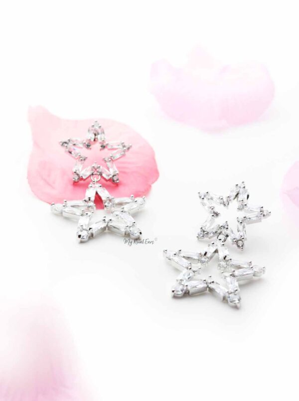 Roses- Glits Stars Drop Earrings - My Roial Ears LTD