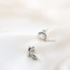 Q.Beth-classic luxury bridal stud earrings - My Roial Ears LTD