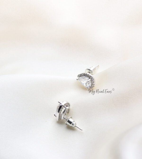 Q.Beth-classic luxury bridal stud earrings - My Roial Ears LTD