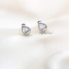 Q.Beth-classic luxury bridal stud earrings - My Roial Ears LTD