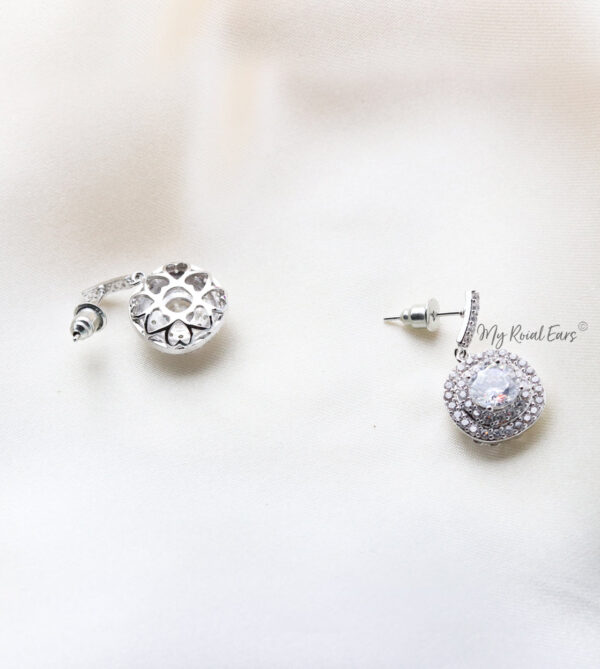 Q.Jasmine-cubic zircon crystal bridal drop earrings - My Roial Ears LTD