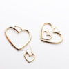 Thistle silver- Two Heart Shaped Hoop Earrings - My Roial Ears LTD