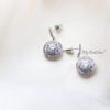 Q.Jasmine-cubic zircon crystal bridal drop earrings - My Roial Ears LTD