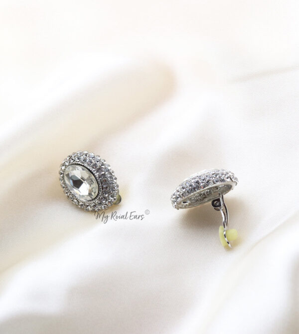 Q.Merida-lavish statement clip-on bridal stud earrings - My Roial Ears LTD