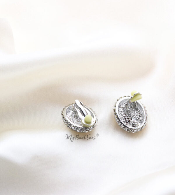 Q.Merida-lavish statement clip-on bridal stud earrings - My Roial Ears LTD