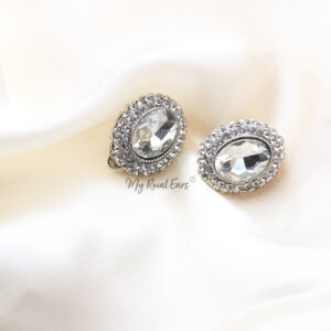 Q.Merida-lavish statement clip-on bridal stud earrings - My Roial Ears LTD