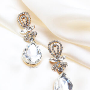 Q.Bridget-crystal stud contemporary bridal earrings