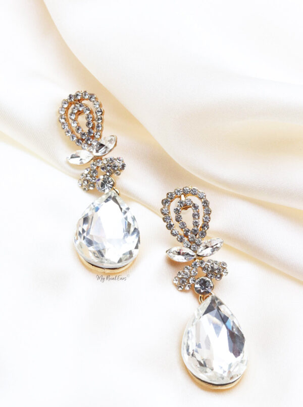 Q.Bridget-crystal stud contemporary bridal earrings
