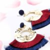 Lantana- Extravagant Tassel Hoop Earrings - My Roial Ears LTD