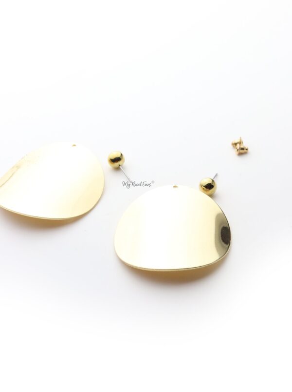 Alejandra- oval round statement stud earrings - My Roial Ears LTD