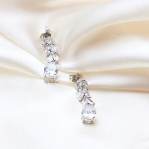 Q.ADRIENNE-charming floral drop bridal earrings