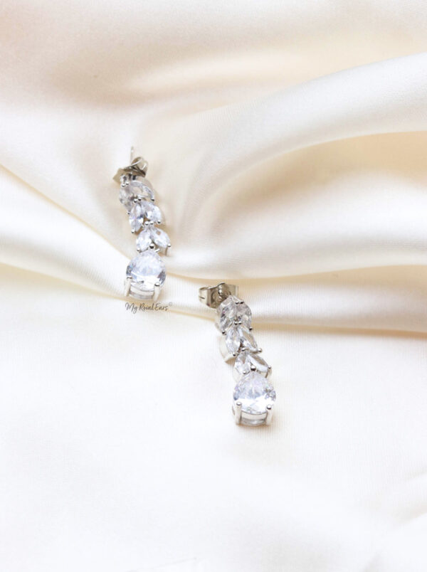 Q.ADRIENNE-charming floral drop bridal earrings