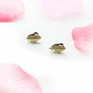 Axillary- leaf stud earrings - My Roial Ears LTD