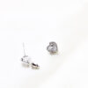 Q.ANASTASIA- heart zircon diamond stud bridal earrings - Image 3
