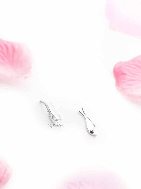 Semele- gold plated leaf ear cuff earrings - My Roial Ears LTD