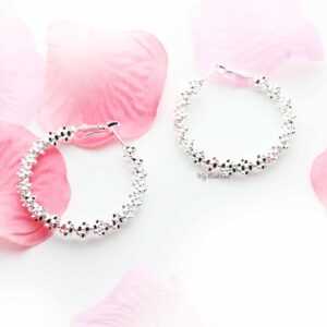 Biennial- silver plated hoop earrings - My Roial Ears LTD