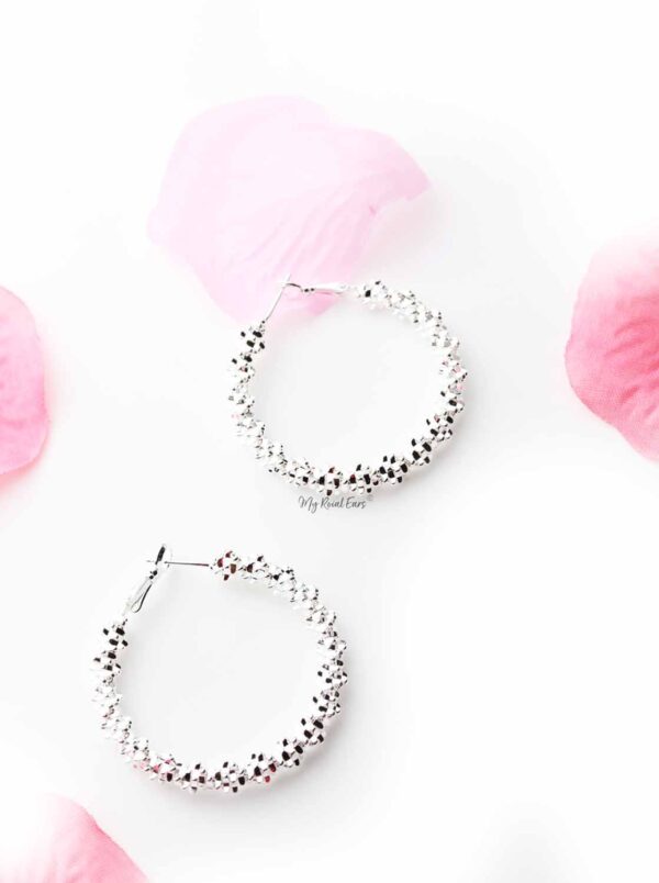 Biennial- silver plated hoop earrings - My Roial Ears LTD
