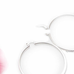 Perennials- traditional silver hoop earrings - My Roial Ears LTD