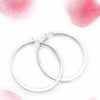 Perennials- traditional silver hoop earrings - My Roial Ears LTD