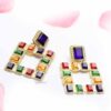 Carnation- multi colour drop earrings - My Roial Ears LTD