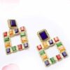 Carnation- multi colour drop earrings - My Roial Ears LTD