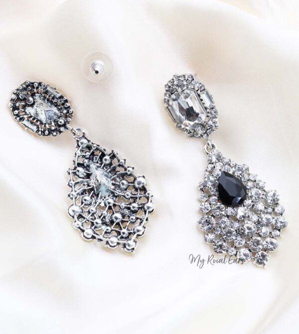 Q.JANE- luxury bridal baroque vintage statement earrings - My Roial Ears LTD