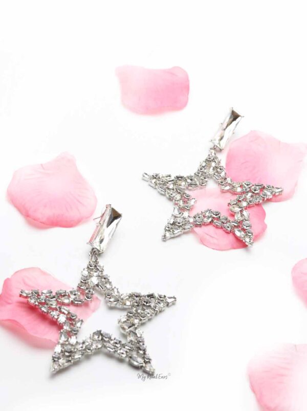 Jacaranda- statement star earrings - My Roial Ears LTD