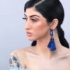 Dahlia- fashion chain drop tassel earrings - Image 2
