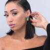 Delphinium- Pineapple Crystal glass Stud - My Roial Ears LTD
