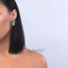 Delphinium- Pineapple Crystal glass Stud - My Roial Ears LTD