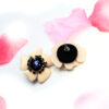 Tulip- statement flower stud embellished earrings - Image 2