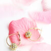 Bottlebrush Gold Hoops - My Roial Ears LTD