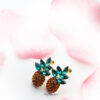 Delphinium- Pineapple Crystal glass Stud - My Roial Ears LTD