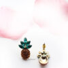 Delphinium- Pineapple Crystal glass Stud - My Roial Ears LTD