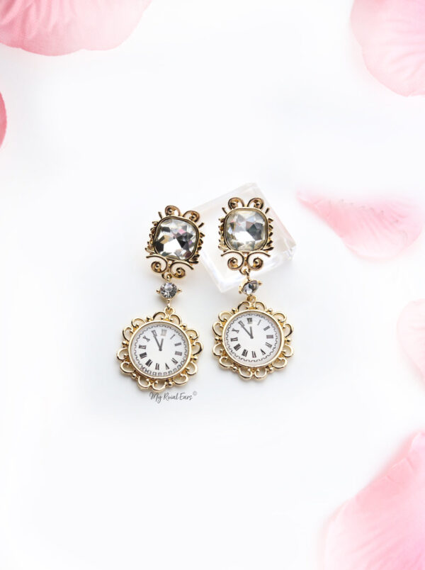 Primrose-gold retro statement gold earrings - My Roial Ears LTD
